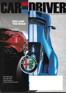 CAR & DRIVER 2017 MAY - NEW ALFA ROMEO GIULIA QUADRIFOGLIO, AUDI A6 QUATTRO